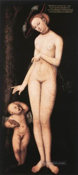 ルーカス・クラナハ長老 Painting - ヴィーナスとキューピッド 1531年 ルーカス・クラナハ長老